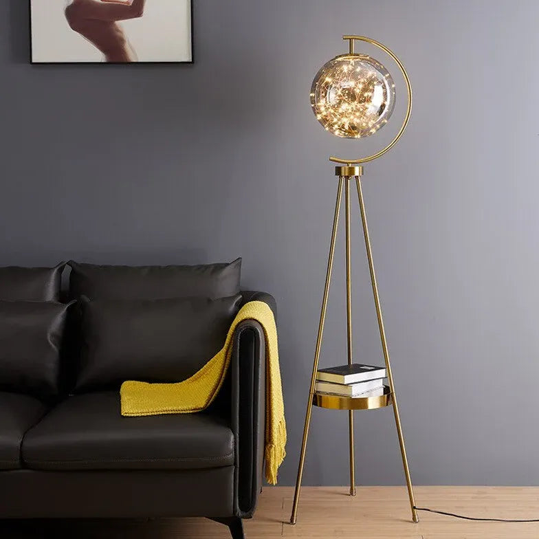 Golden Planet Warm White Tripod Floor Lamp