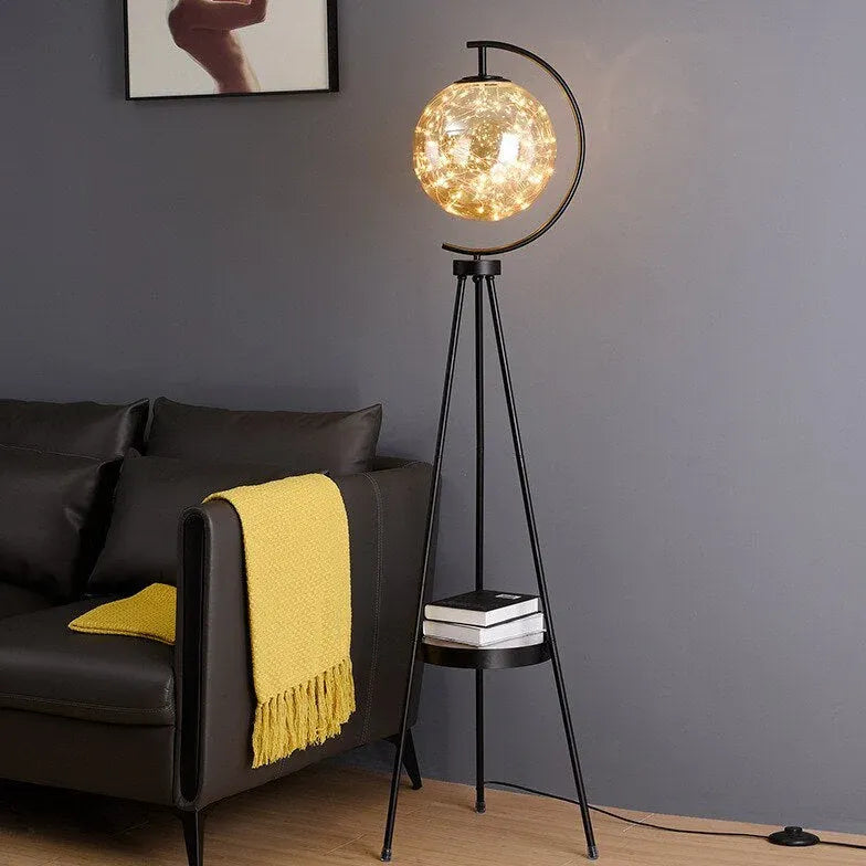 Golden Planet Warm White Tripod Floor Lamp