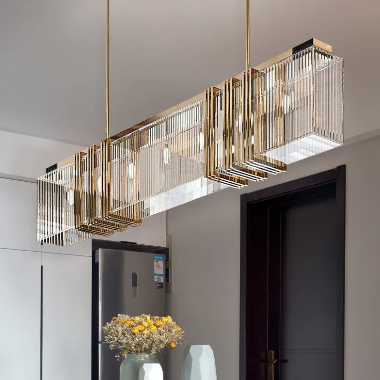 Luxury Crystal Gold Industrial Pendant Light