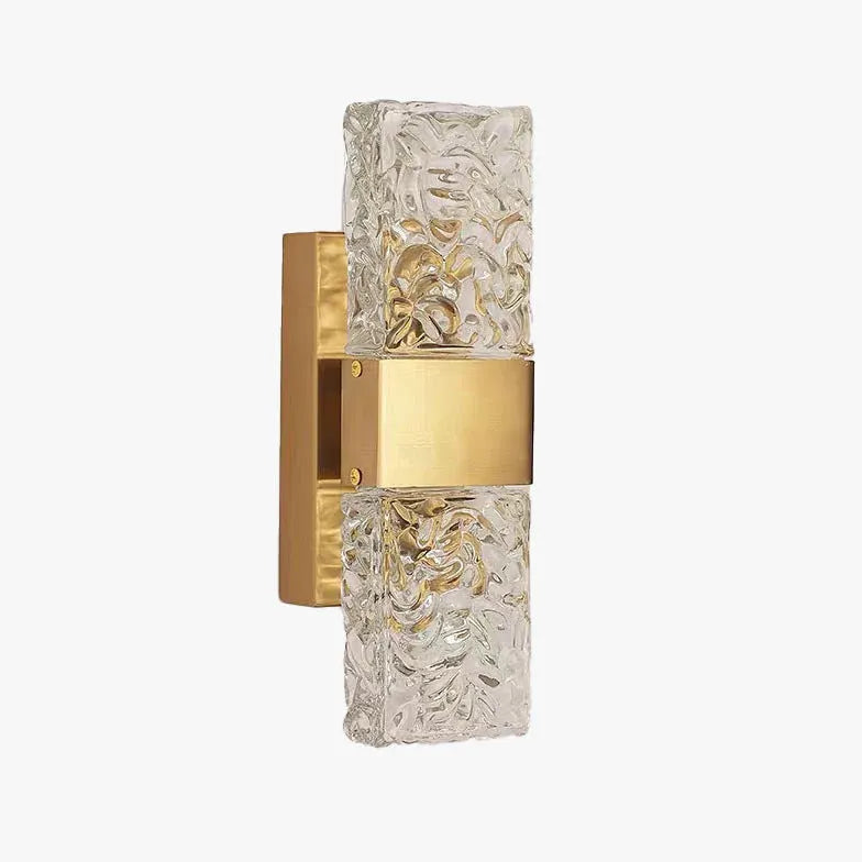 Modern gold pattern glass Wall Lights