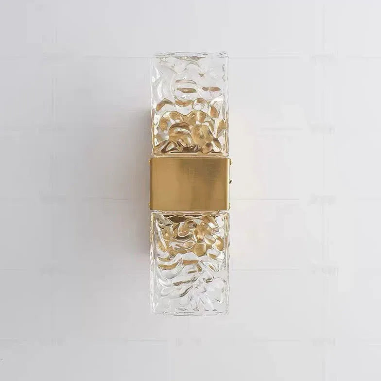 Modern gold pattern glass Wall Lights