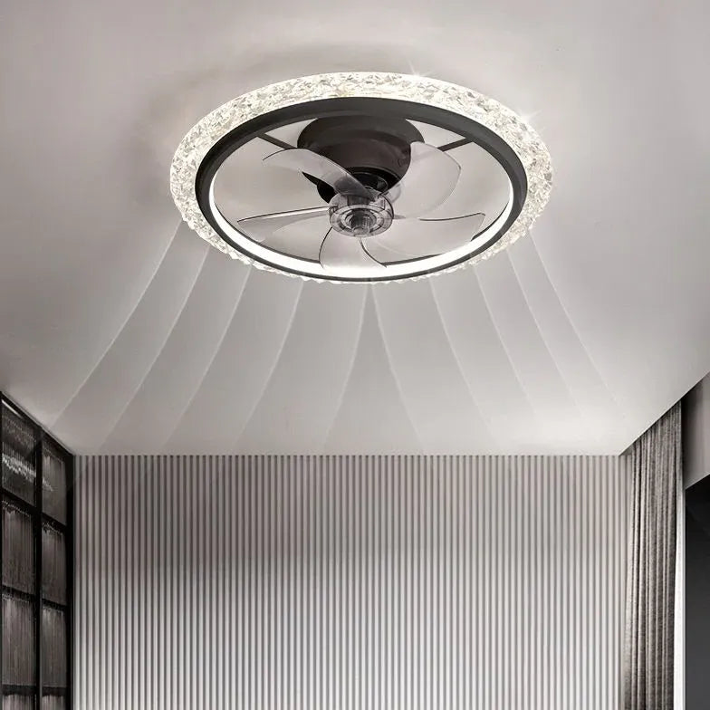 Round LED Ceiling Fan Pendant Light