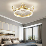 Gold Ceiling Fan for Bedroom Pendant Light