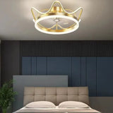 Gold Ceiling Fan for Bedroom Pendant Light