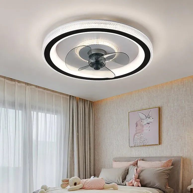 LED Round Ceiling Fan with Light