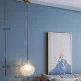 Shell-Shaped Modern Bedroom Pendant Light