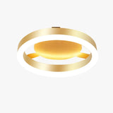 Golden Circular LED Hallway Ceiling Light