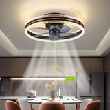 Two-Tone Ring Ceiling Fan with Light