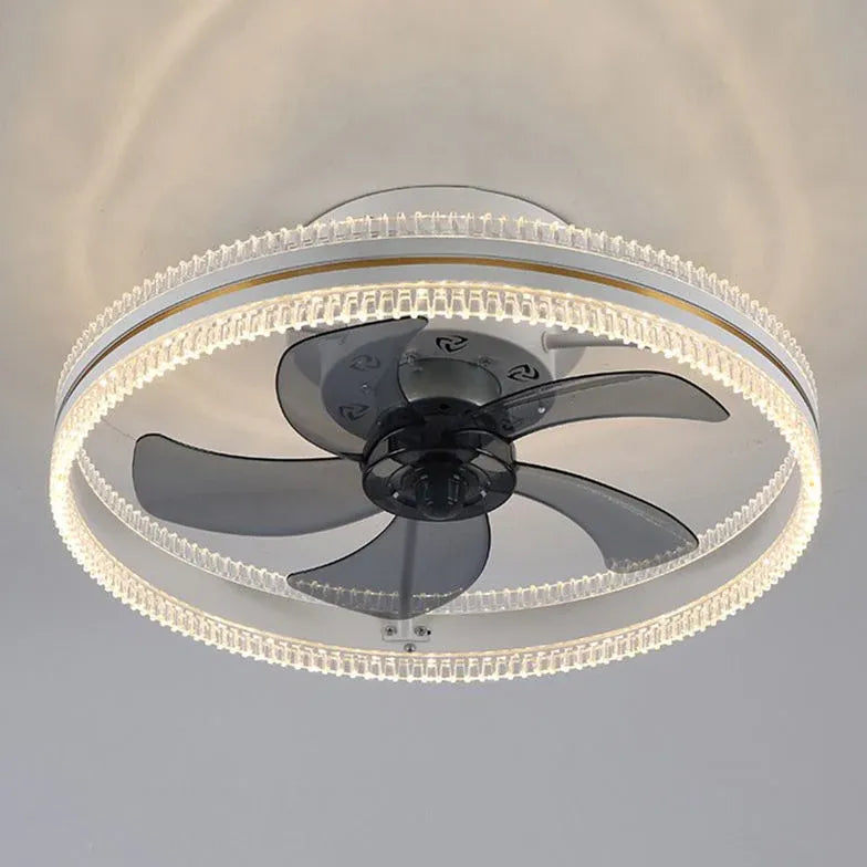 Two-Tone Ring Ceiling Fan with Light