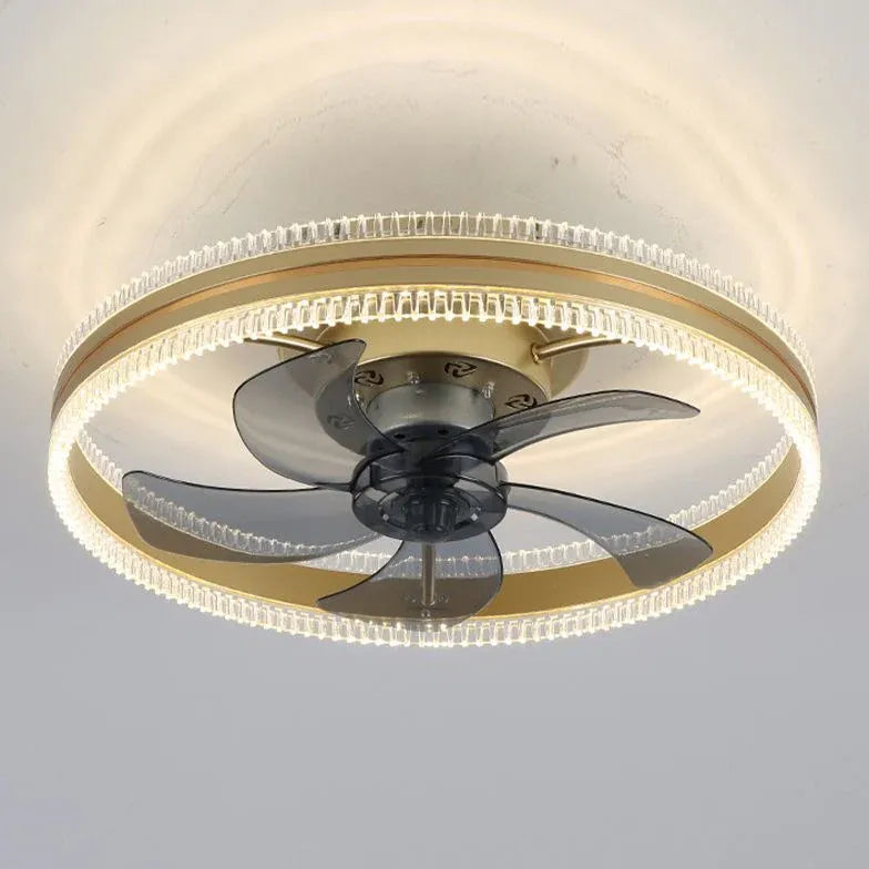 Two-Tone Ring Ceiling Fan with Light