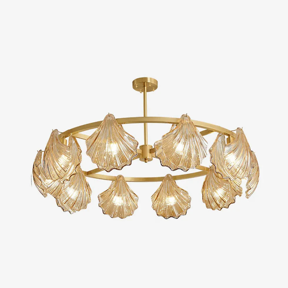 Luxurious Gold Glass for Living Room Pendant Light