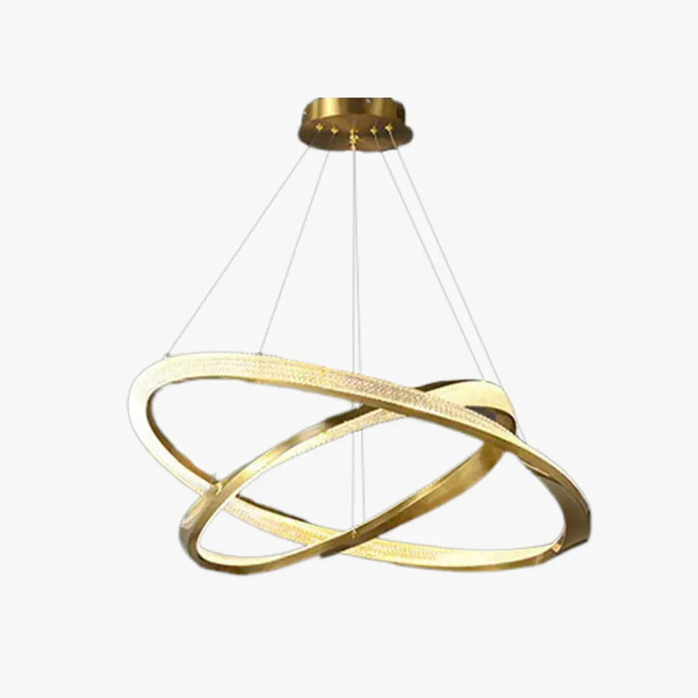 Crossed Ring Minimalist Modern Pendant Light