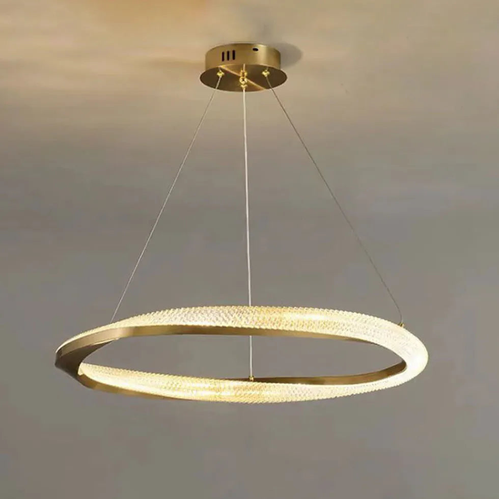 Crossed Ring Minimalist Modern Pendant Light