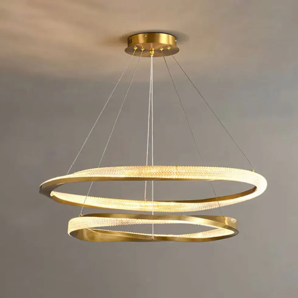 Crossed Ring Minimalist Modern Pendant Light