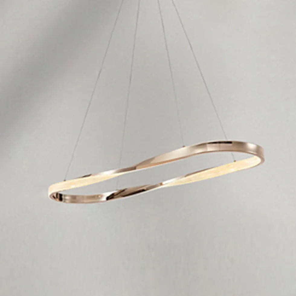 Crossed Ring Minimalist Modern Pendant Light