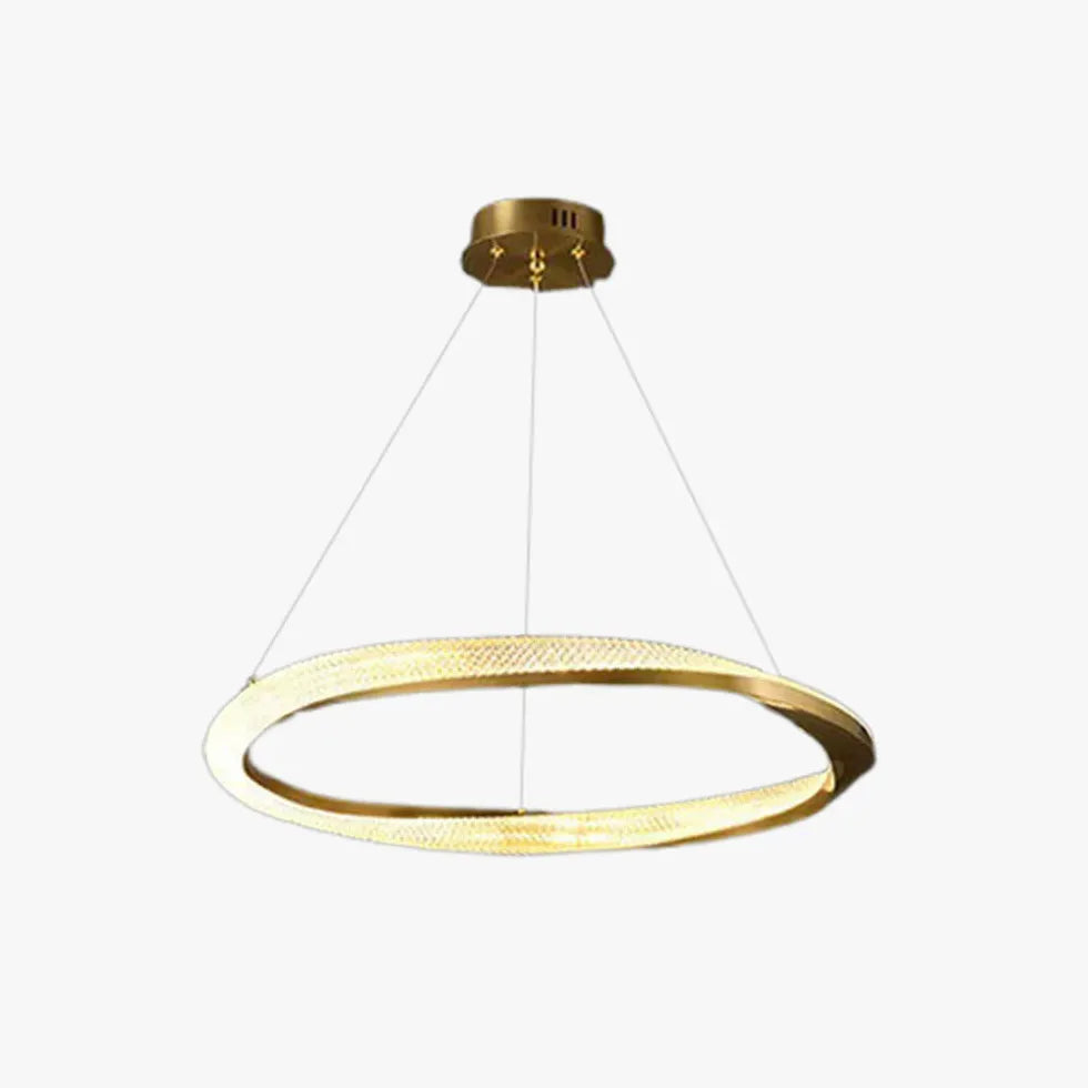 Crossed Ring Minimalist Modern Pendant Light