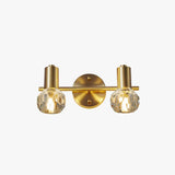 Crystal Gold Modern Bathroom Wall Lights