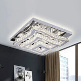 Square Crystal Multi-Layer Luxury Ceiling Light