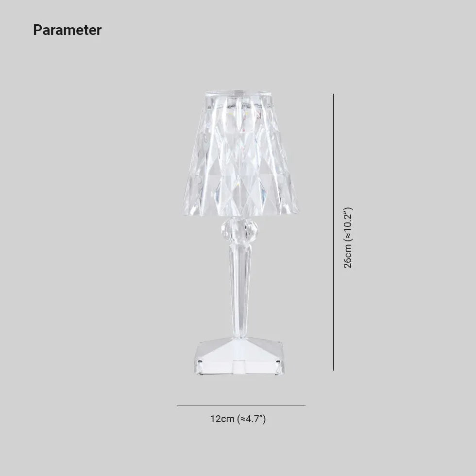 Transparent Crystal Ambient Table Lamp