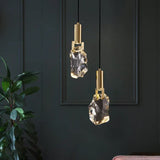 Art Sculpture Bedroom Crystal Pendant Light