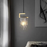 Elegant Gold Crystal for Dining Room Pendant Light