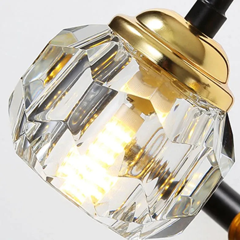 Black Crystal Vintage Bathroom Wall Lights