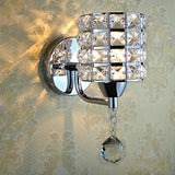 Cylinder Crystal Plug in Wall Lights