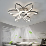 Half-Ring Adjustable Ceiling Fan with Light