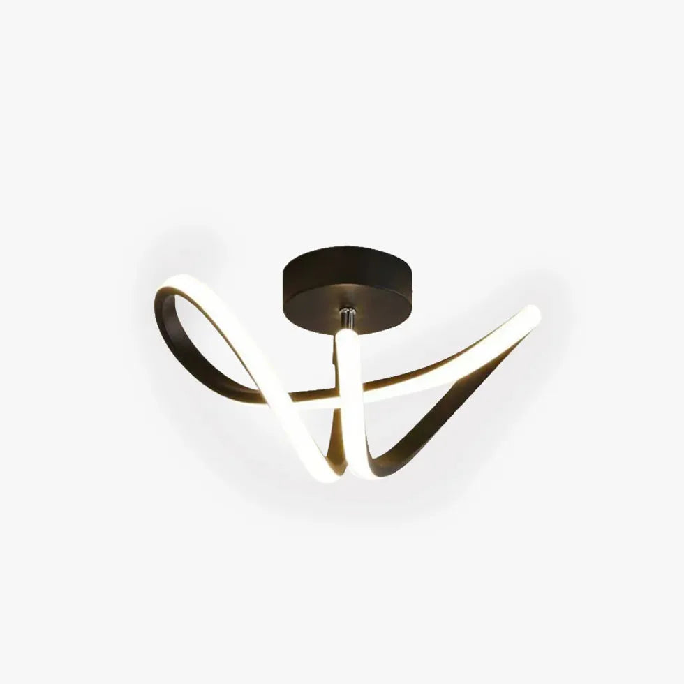 Irregular Two-Tone Ring Modern Ceiling Light