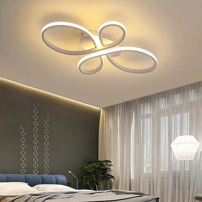 Geometric Bedroom LED Flush Ceiling Lights