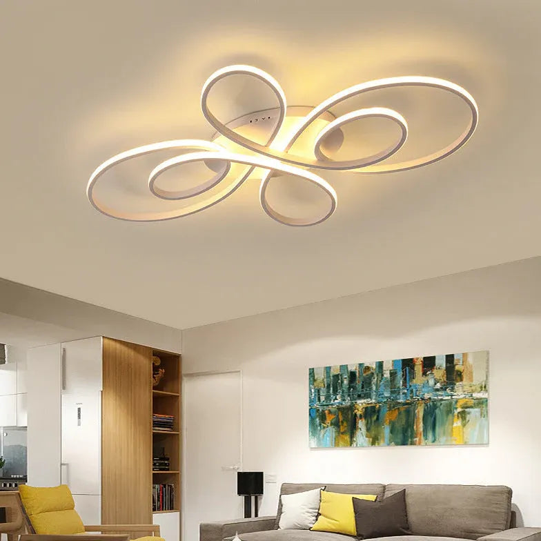 Geometric Bedroom LED Flush Ceiling Lights