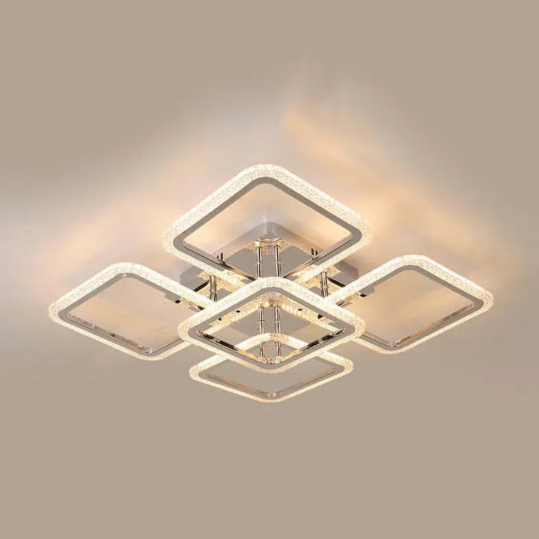 Multi-Square Frame Modern Pendant Light