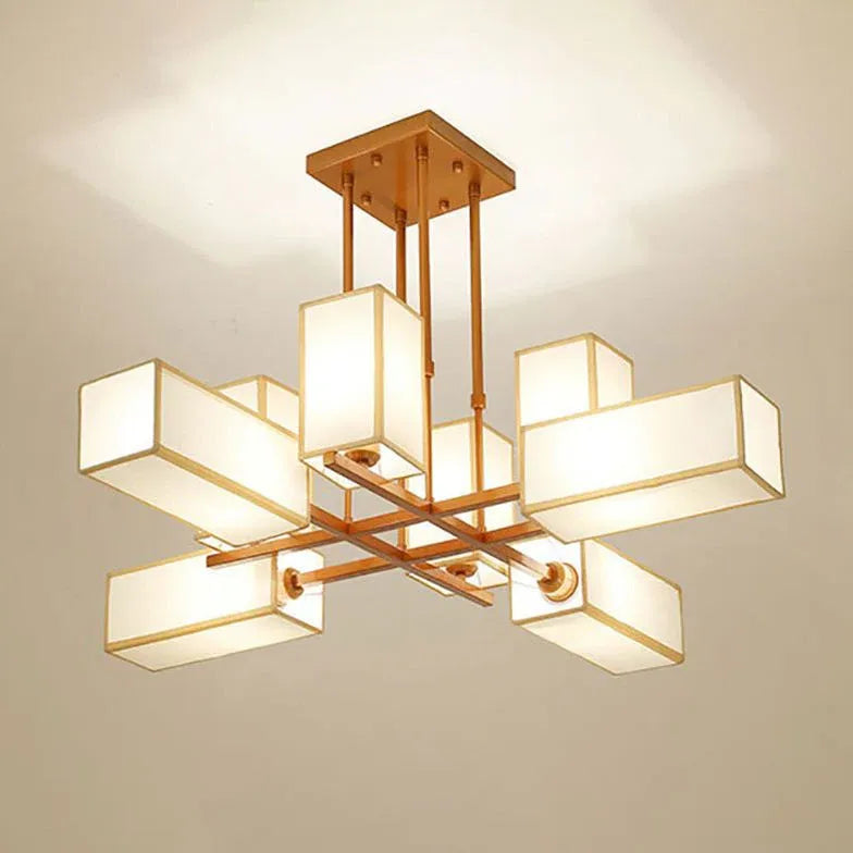 Multiple Rectangular Modern Living Room Pendant Lights