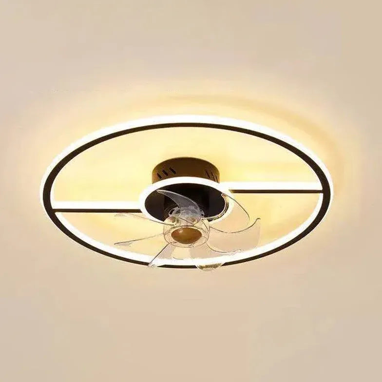 Large Two-Tone Ceiling Fan with Light