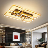 Large Two-Tone Ceiling Fan with Light