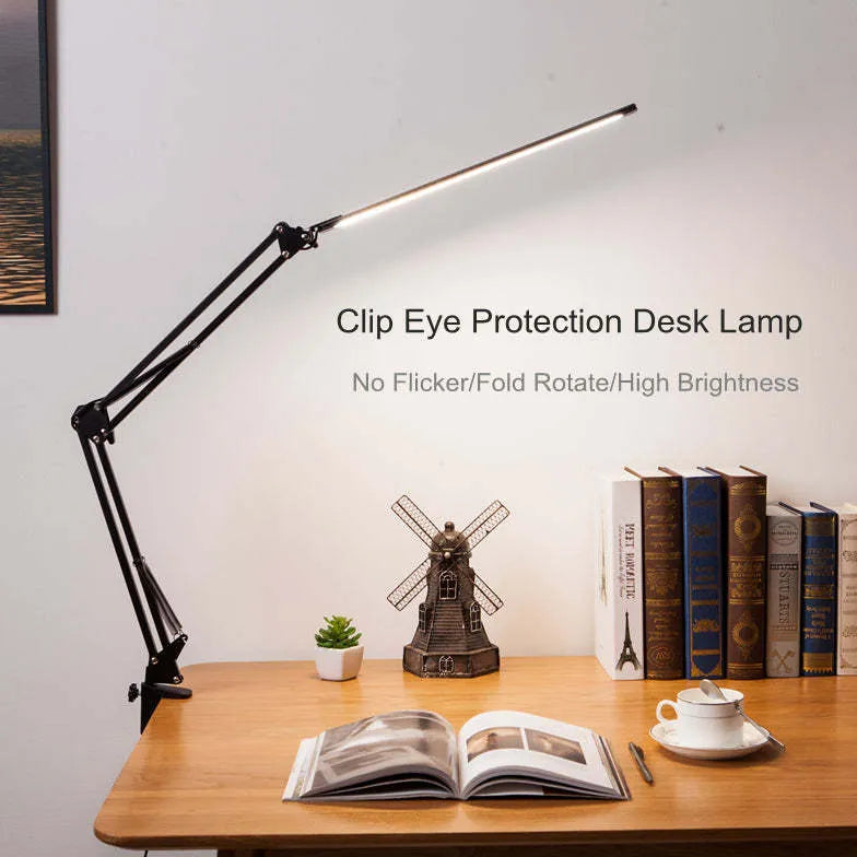 Folding Clip-On Desk Reading Lamp