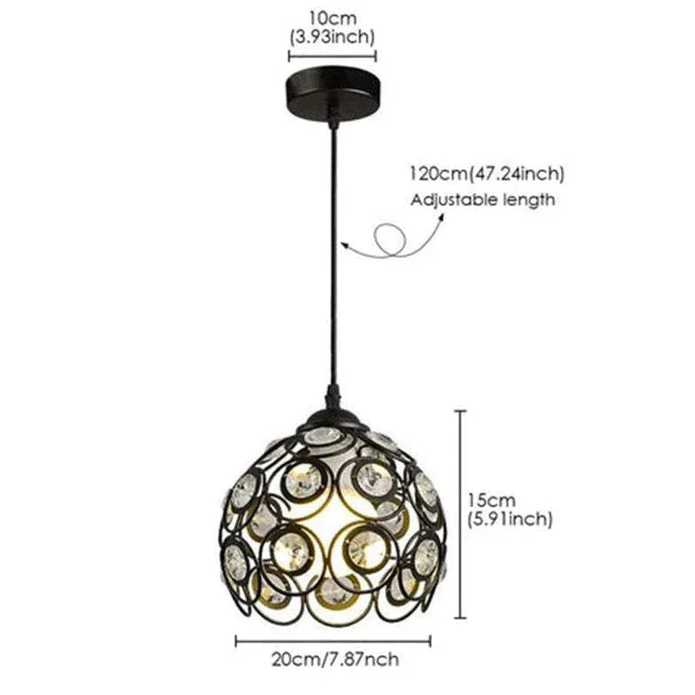 Acrylic Multi-Head Unique Sphere Pendant Light