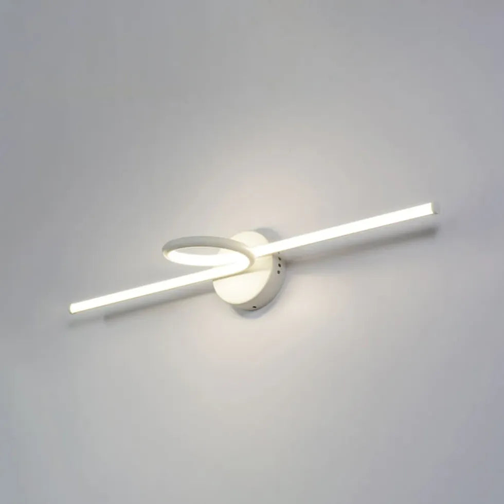 Spiral Linear Led Bathroom Wall Lights