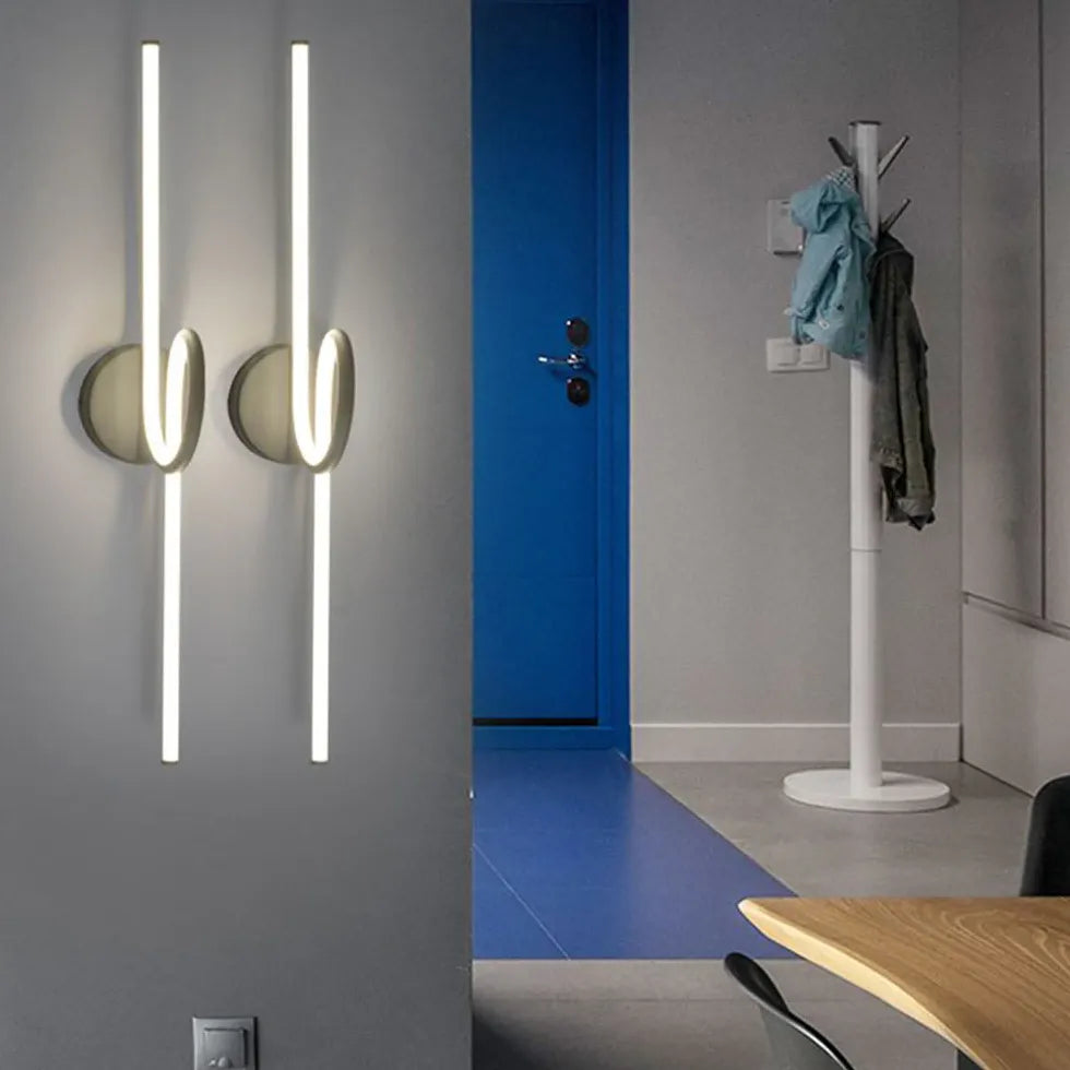 Spiral Linear Led Bathroom Wall Lights