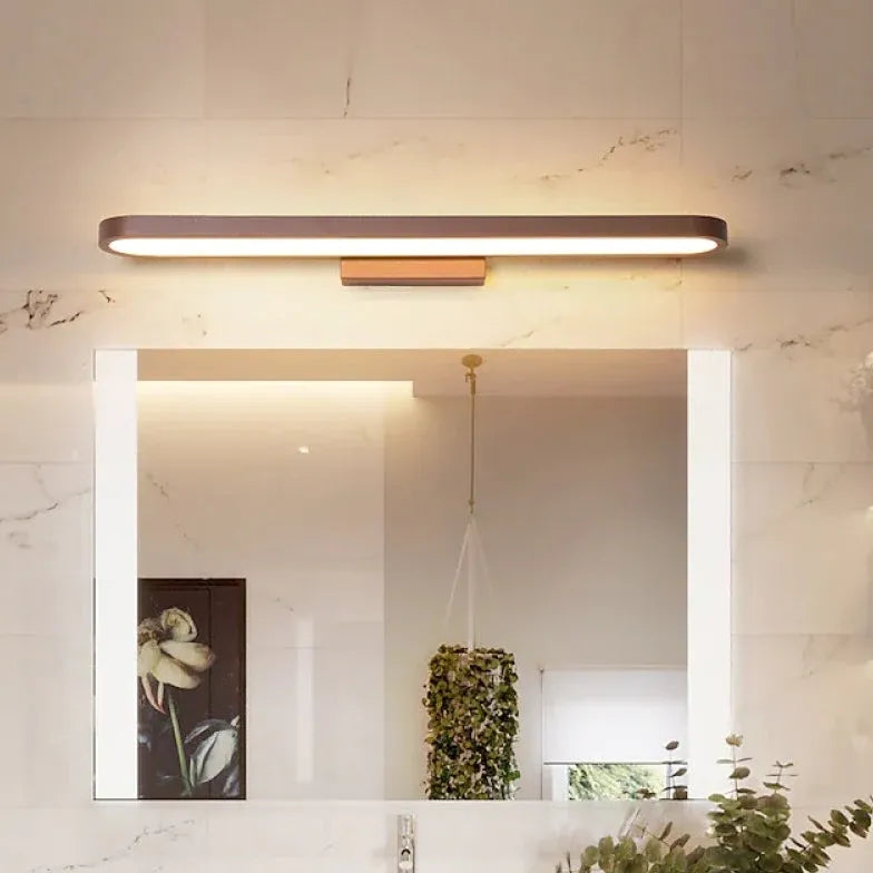 Brown Linear Led Bathroom Mirror Lights