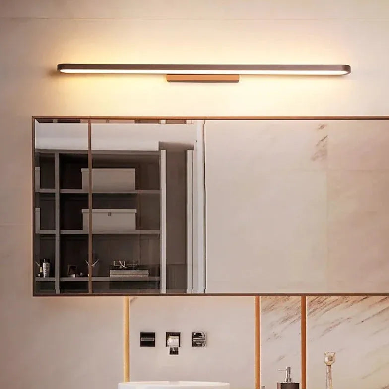 Brown Linear Led Bathroom Mirror Lights