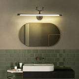 Vintage Antler Linear Bathroom Mirror Lights