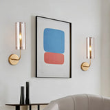 Cylindrical Glass Living Room Wall Light