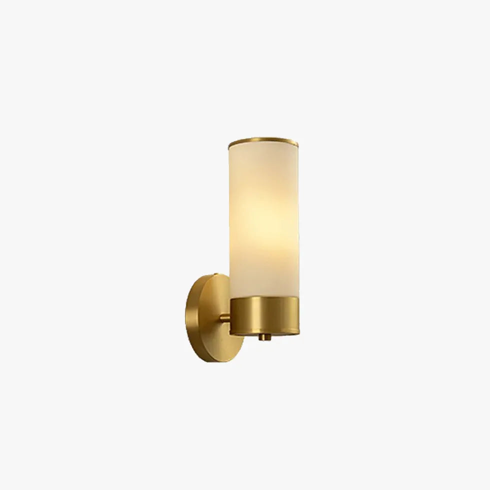 Cylinder for Bathroom Brass Wall Lights