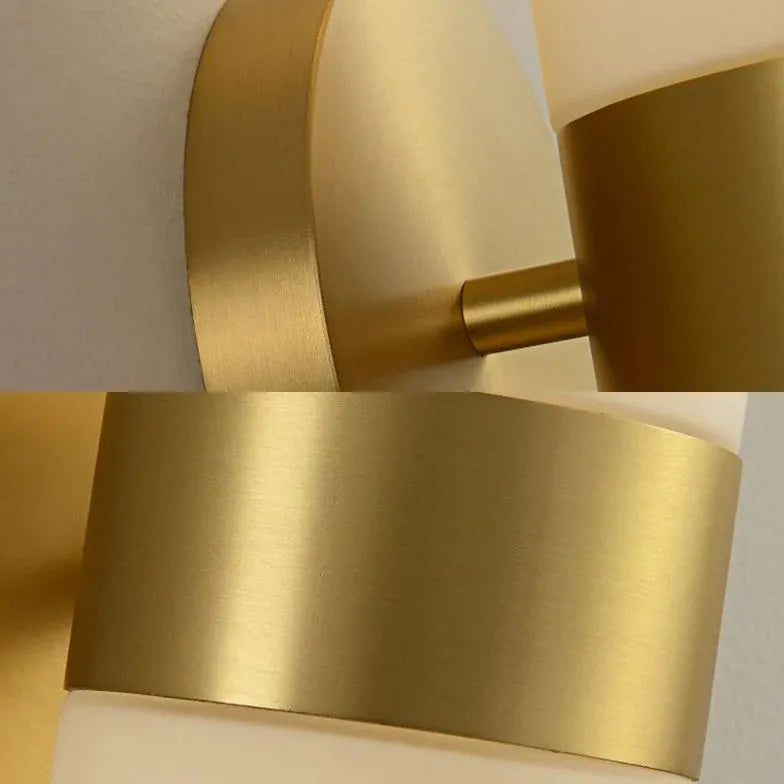 Cylinder for Bathroom Brass Wall Lights