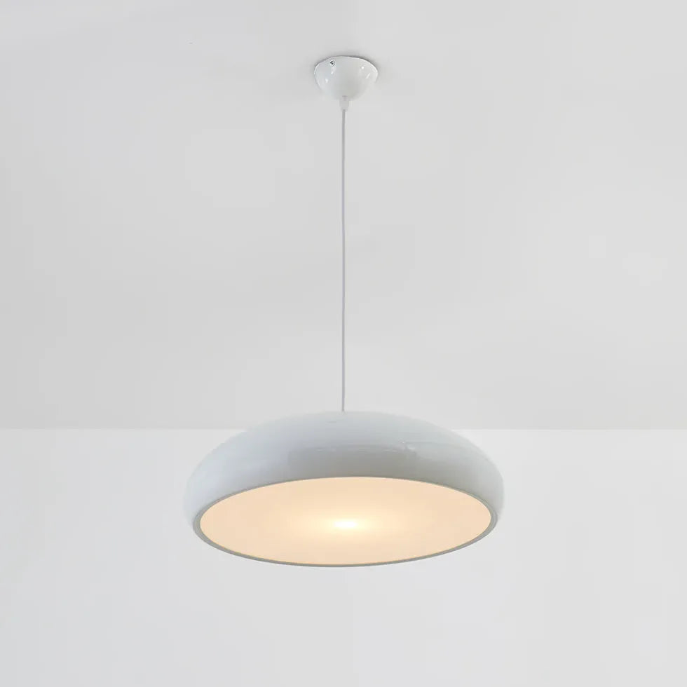 Disc Glossy Modern Single Head Pendant Light