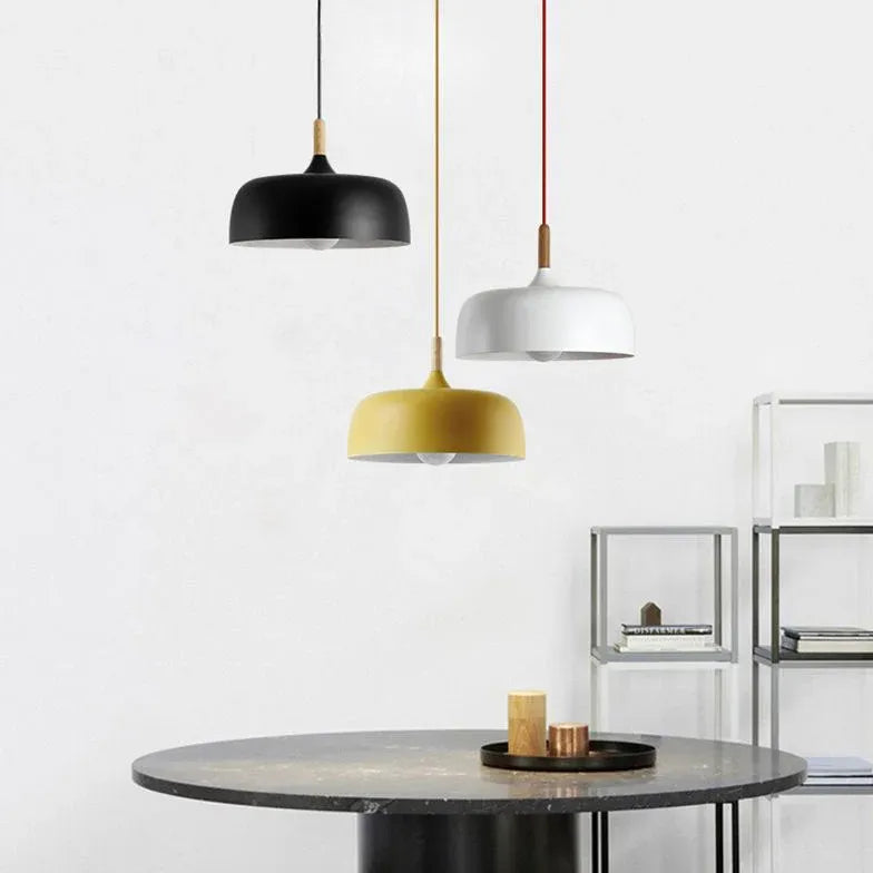 Matte Minimalist Round Modern Pendant Light