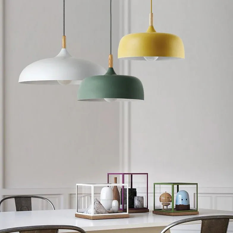 Matte Minimalist Round Modern Pendant Light