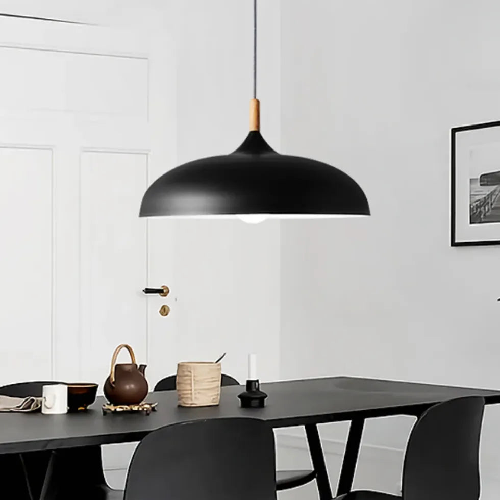 Matte Minimalist Round Modern Pendant Light