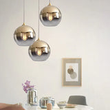 Single Head Metal Sphere Modern Pendant Light